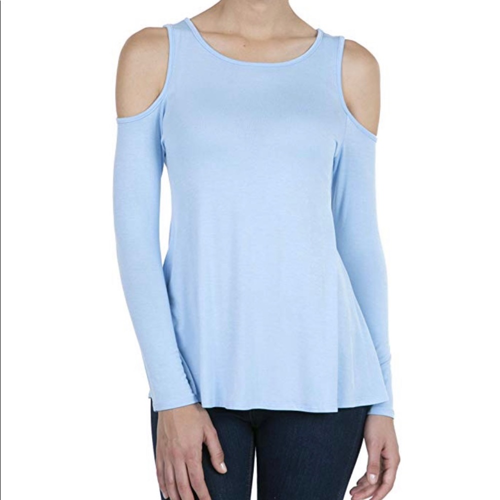 Cold Shoulder Tunic Top, Loose Casual Long sleeve